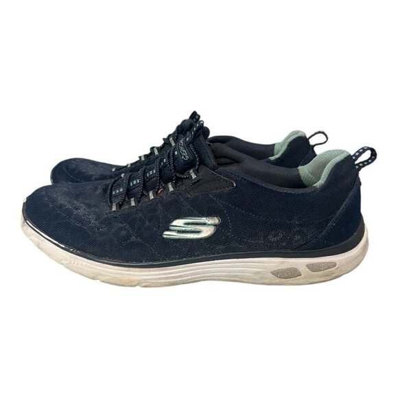 Skechers Relaxed Fit Empire D'Lux - Spotted Womens Sneaker Navy US Size 10 - Picture 1 of 9